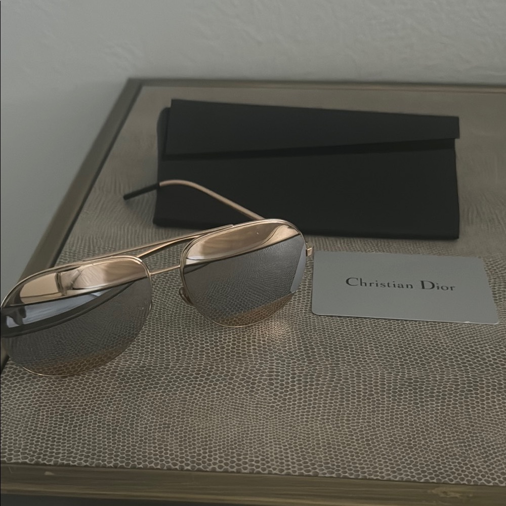 Gold Aviator Sunglasses